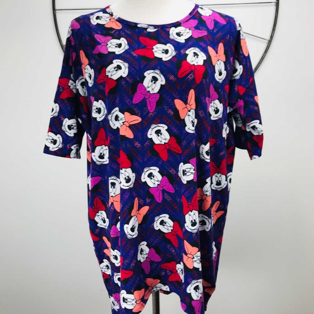 LuLaRoe Disney Minnie Mouse IRMA Tunic Top Size M